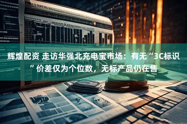 辉煌配资 走访华强北充电宝市场：有无“3C标识”价差仅为个位数，无标产品仍在售