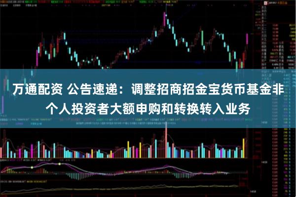 万通配资 公告速递：调整招商招金宝货币基金非个人投资者大额申购和转换转入业务