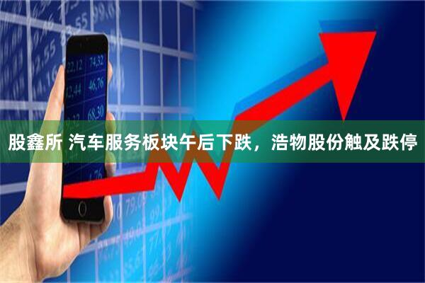 股鑫所 汽车服务板块午后下跌，浩物股份触及跌停