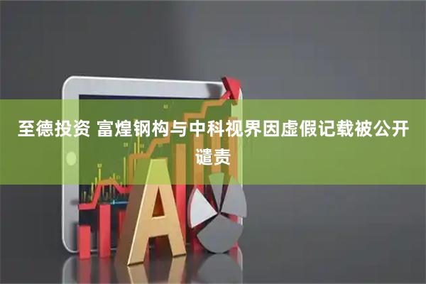 至德投资 富煌钢构与中科视界因虚假记载被公开谴责